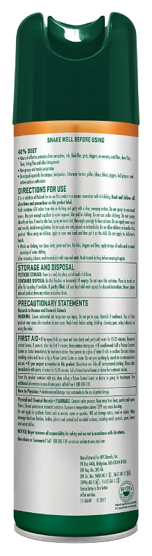 Repel Sportsmen Max HG-33801 Insect Repellent, 6.5 oz, Aerosol Can, Liquid, Pale Yellow, Deet, Ethanol