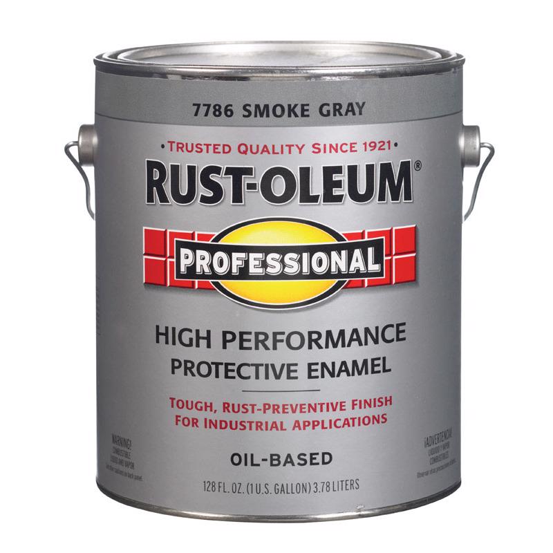 Rust-Oleum Professional High Performance Indoor and Outdoor Gloss Smoke Gray Protective Paint 1 gal, Pack of 2