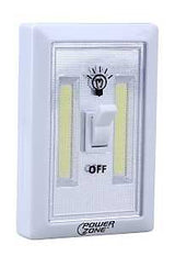 PowerZone 12532 Cordless Light Switch, LED Lamp, 200 Lumens, Wall Mounting, Pack of 12