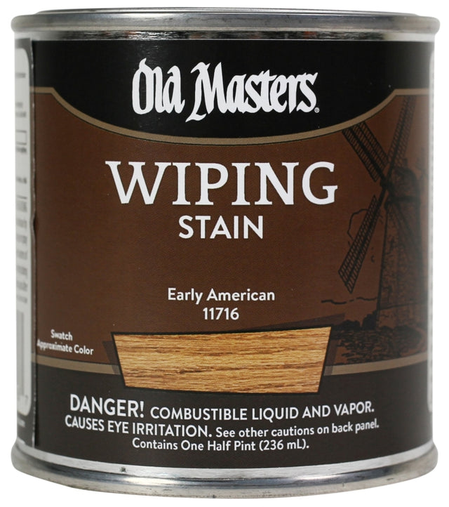 Old Masters 11716 Wood Stain, Early American, Liquid, 0.5 pt Can