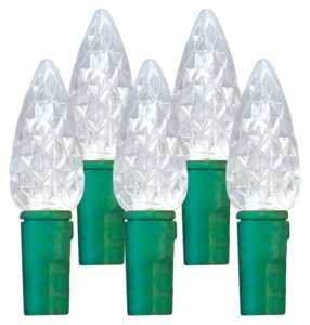 Hometown Holidays 2360-02/U17E115B Spool Light, 120 V, 14.4 W, 210-Lamp, C6 Lamp, Pure White Lamp