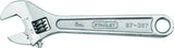 STANLEY 87-367 Adjustable Wrench, 6 in OAL, 1-1/20 in Jaw, Steel, Chrome