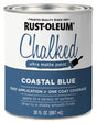 Rust-Oleum 329207 Chalk Spray Paint, Ultra Matte Chalky, Coastal Blue, 30 oz Can, Pack of 2