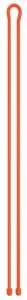 Gear Tie Mega GTM64-31-R3 Twist Tie, Rubber, Bright Orange, 64 in L, Pack of 4