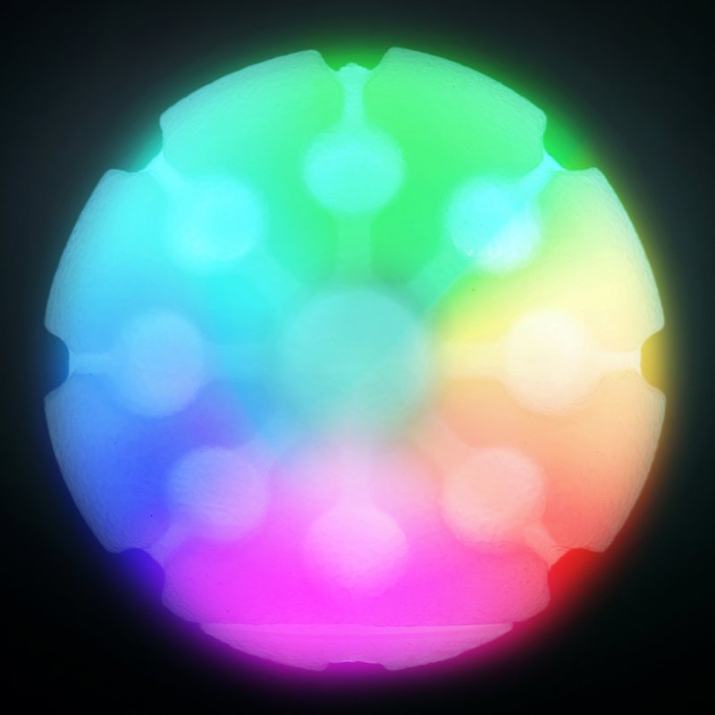 LED BALL COLR-CHNG RUBB DISC-O