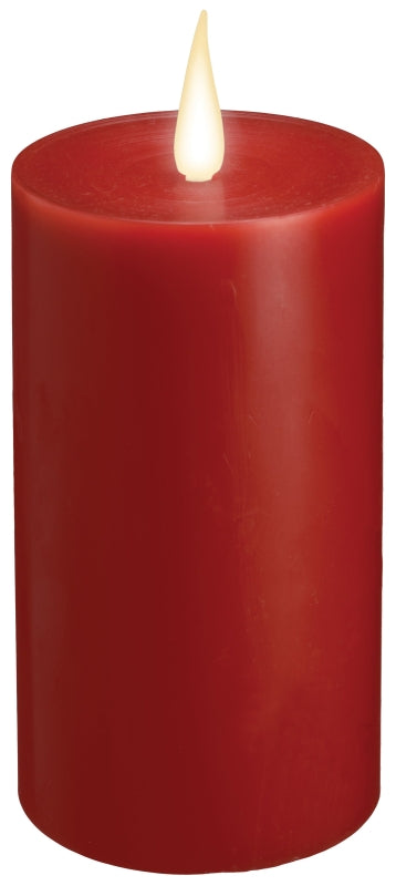 Xodus Innovations WC1686R Candle, Red Candle, D Alkaline Battery, LED Bulb, Pack of 3