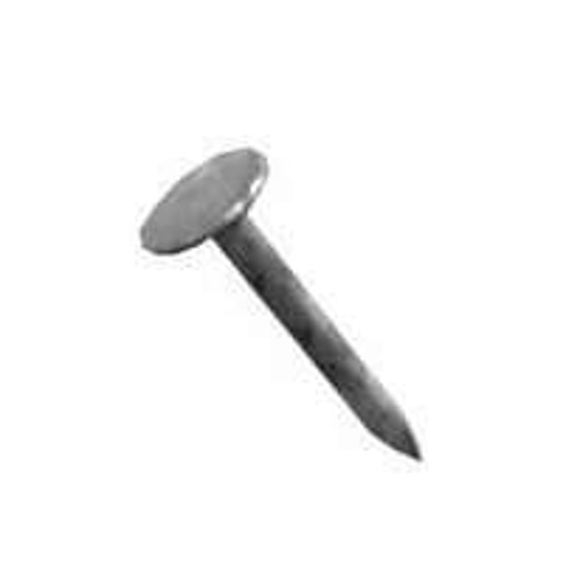ProFIT 0132119 Hand Drive Roofing Nail, 1-3/4 in L, Flat Head, 11 ga, Steel, 25 lb