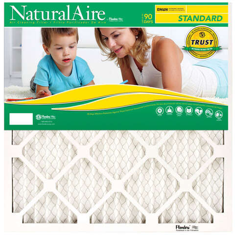 NaturalAire 19-1/2 in. W X 23-1/2 in. H X 1 in. D Synthetic 8 MERV Pleated Air Filter 1 pk, Pack of 12