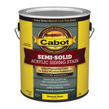 Cabot 1100 Series 140.0001106.007 Semi-Solid Siding Stain, Natural Flat, Liquid, 1 gal, Can, Pack of 4
