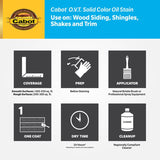 Cabot O.V.T. 140.0006506.007 Oil Stain, Flat, Neutral Base, Liquid, 1 gal, Pack of 4
