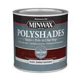 Minwax PolyShades Semi-Transparent Gloss Bombay Mahogany Stain/Polyurethane Finish 1/2 pt, Pack of 4