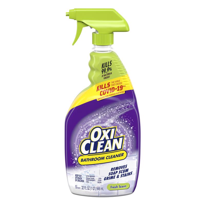 Oxi Clean Citrus Scent Shower Tub and Tile Cleaner 32 oz Liquid, Pack of 8