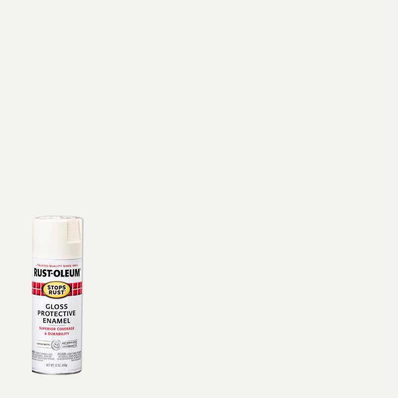 Rust-Oleum 7789830 Rust Preventative Spray Paint, Gloss, Canvas White, 12 oz, Can