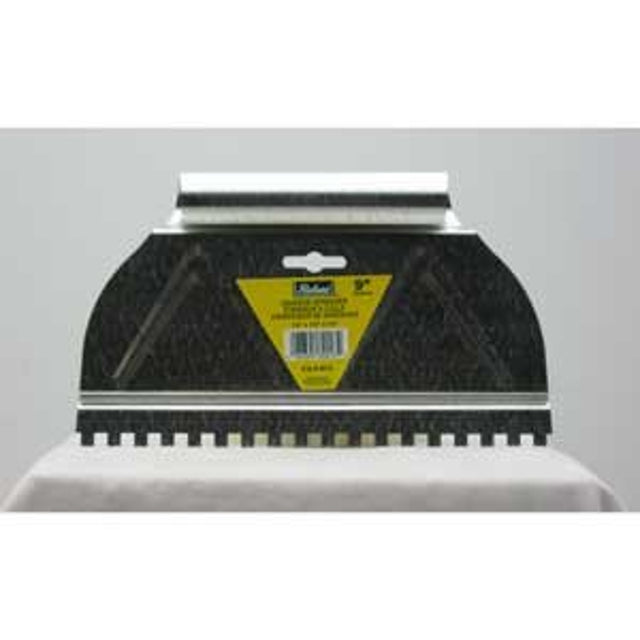 Richard CS-9#28 Adhesive Spreader, 3/16 x 3/16 x 3/16 in Notch, Steel Blade