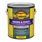 Cabot 800 Series 140.0000808.007 Solid Color Siding Stain, Natural Flat, Liquid, 1 gal, Can, Pack of 4