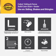Cabot 800 Series 140.0000808.007 Solid Color Siding Stain, Natural Flat, Liquid, 1 gal, Can, Pack of 4