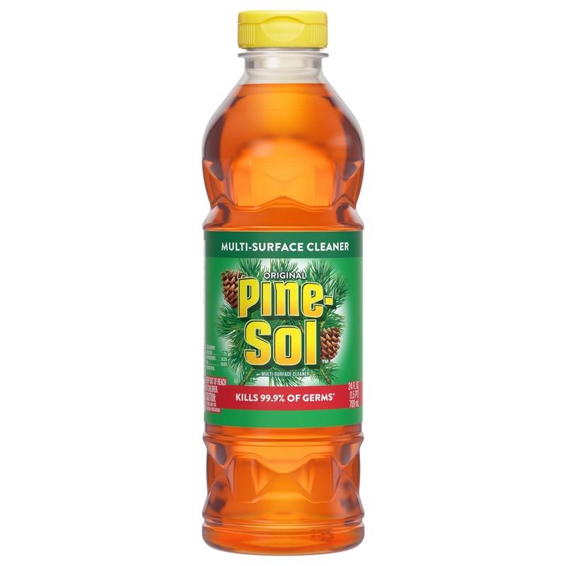 Pine-Sol Original 97326 All-Purpose Cleaner, 24 oz Bottle, Liquid, Pine, Amber