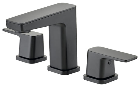 Boston Harbor FW6AC023BL Lavatory Faucet, 1.2 gpm, 2-Handle, 3-Faucet Hole, Brass/Zinc/Plastic, Matte Black