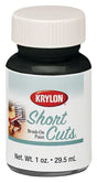 Krylon KSCB026 Craft Enamel Paint, High-Gloss, Black, 1 oz Bottle, Pack of 6
