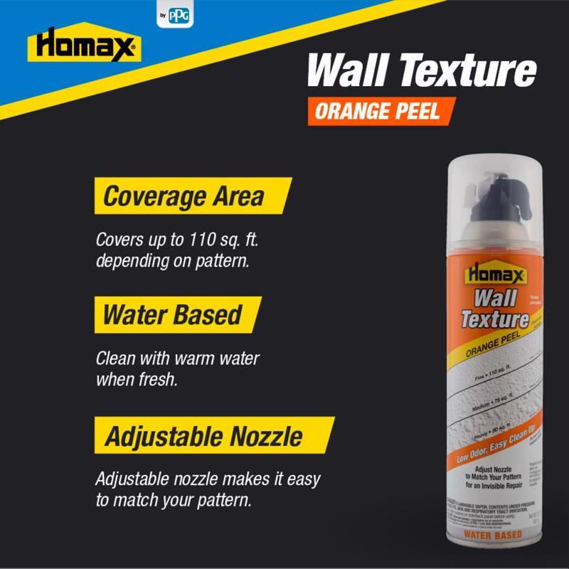 Homax White Water-Based Wall and Ceiling Texture Paint 10 oz, Pack of 6