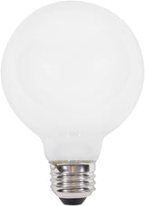 Sylvania 40766 LED Bulb, Globe, 350 Lumens, 4.5 W, G25 Lamp, 40 W Equivalent, E26 Lamp Base, Dimmable, Frosted, Daylight