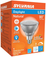 Sylvania 40902 Natural LED Bulb, Spotlight, PAR38 Lamp, E26 Lamp Base, Dimmable, Daylight Light, 5000 K Color Temp