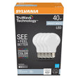 Sylvania 41296 LED Bulb, General-Purpose, Omni-Directional, A19 Lamp, 40 W Equivalent, E26 Medium Lamp Base, Dimmable