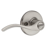 Kwikset 300BL 15 6AL Privacy Lever, Turnbutton Lock, Satin Nickel, Zinc, Residential, Reversible Hand, 3 Grade