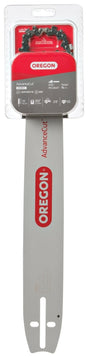 Oregon AdvanceCut Series 27851 Bar and Chain Combo, S Bar Nose Radius, 60-Drive Link, 72V Chain, 3/8 in TPI/Pitch