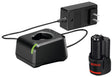 Bosch GXS12V-01N12 Battery and Charger Starter Kit, 12 V Battery, 2 Ah, 1 hr Charging