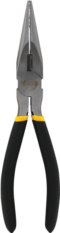 STANLEY 84-102 Nose Plier, 8 in OAL, 1-11/16 in Jaw Opening, Black/Yellow Handle, Cushion-Grip Handle, 29/32 in W Jaw