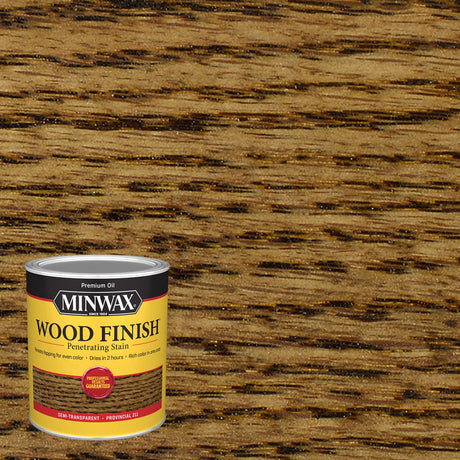 Minwax Wood Finish Semi-Transparent Provincial Oil-Based Penetrating Wood Stain 1 qt, Pack of 4