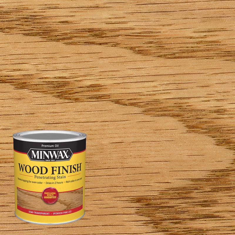 Minwax Wood Finish Semi-Transparent Ipswich Pine Oil-Based Penetrating Wood Stain 1 qt, Pack of 4