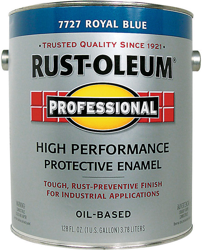 RUST-OLEUM PROFESSIONAL 215964 Protective Enamel, Gloss, Royal Blue, 1 gal Can, Pack of 2