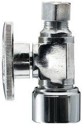Plumb Pak PP2068POLF Stop Valve, 5/8 x 3/8 in Connection, Compression, Brass Body