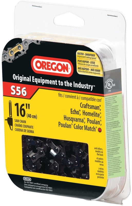 Oregon S56 Chainsaw Chain, For: Echo, Jonsered, John Deere, McCulloch, Husqvarna, Poulan, Remington and Stihl Chainsaws