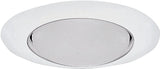 Halo 401P Recessed Light Trim, 6 in Dia, Metal Body, White