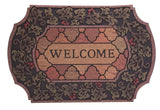 Simple Spaces T199 Door Mat, 35 in L, 23 in W, Flocking Pattern, Polyester Surface