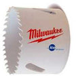 Milwaukee 49-56-0193 Hole Saw, 3-1/2 in Dia, 1-5/8 in D Cutting, 5/8-18 Arbor, Bi-Metal Cutting Edge