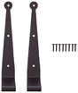 ProSource SH-S03-PS Strap Hinge, 10 in, Black, Screw Mounting