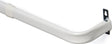 Kenney KN513 Curtain Rod, 1 in Dia, 84 to 120 in L, Steel, White, Enamel