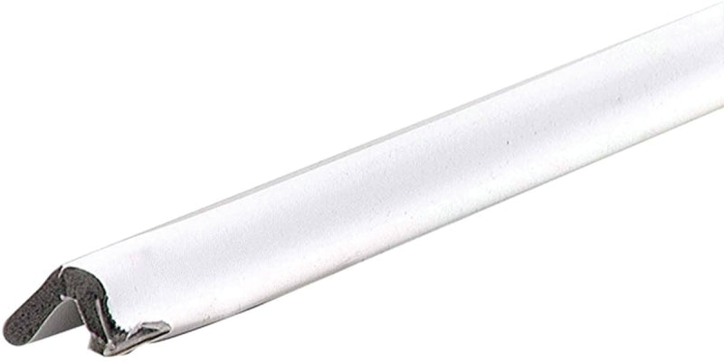 M-D 70068 Kerf Weatherstrip, 96 in L, Vinyl, White, ADA Compliant