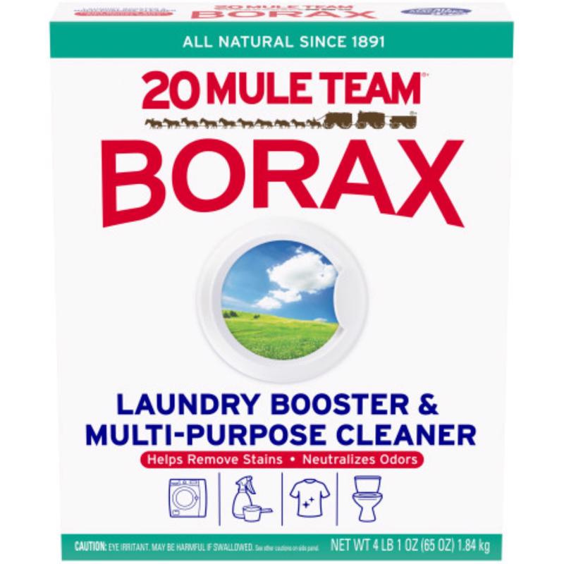 20 Mule Team Borax N/A No Scent Detergent Booster and Household Cleaner Powder 4 lb 1 pk, Pack of 6