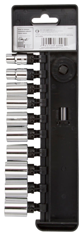 Vulcan 13PC-3M Socket Set, Chrome Vanadium Steel, Chrome