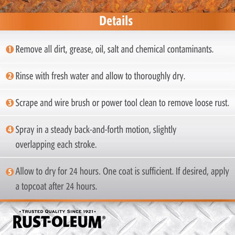 Rust-Oleum Stops Rust Indoor and Outdoor Flat Black Oil-Based Rust Reformer 10.25 oz, Pack of 6