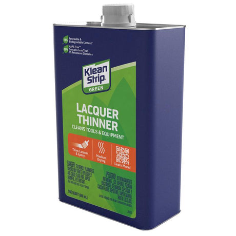 Klean Strip Green Lacquer Thinner 1 qt, Pack of 6
