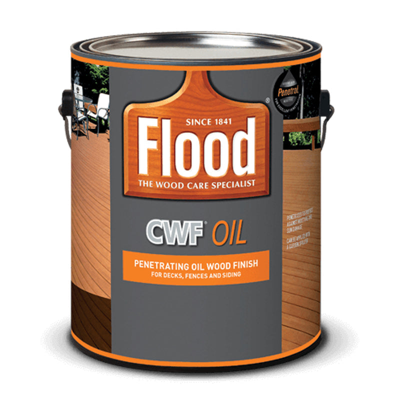 Flood CWF Oil Matte Natural Oil-Based Wood Finish 1 gal, Pack of 4