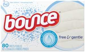 Bounce 82366 Fabric Softener Dryer Sheet, Pack of 9