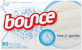 Bounce 82366 Fabric Softener Dryer Sheet, Pack of 9