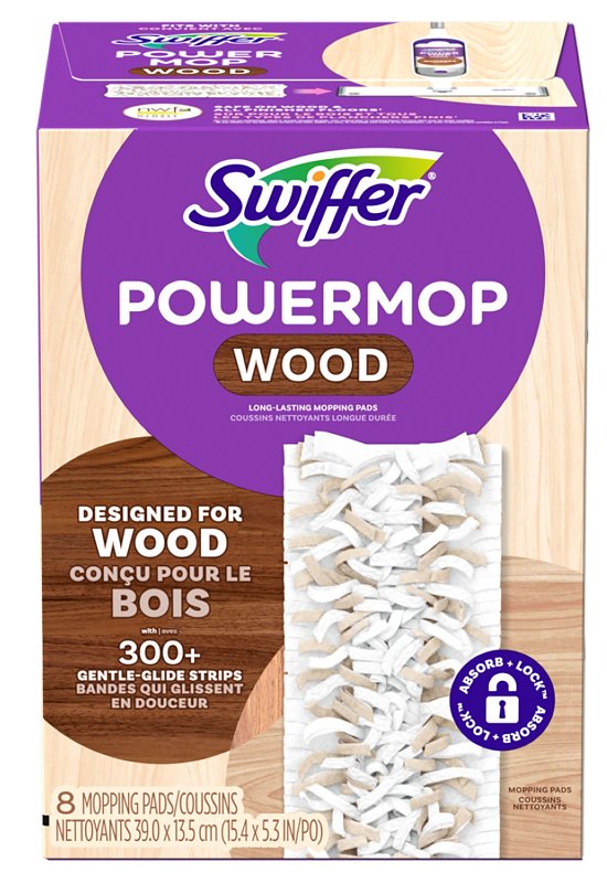 Swiffer PowerMop 81914 Mopping Pad Refill, Pack of 2